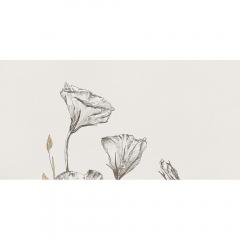 Velo bianco flowers 1 dekor119,8x59,8x0,8