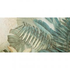 Alabaster Shine leaves A element 2 119,8x59,8x0,8  Obraz
