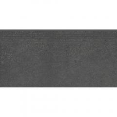 CONCRETE ANTHRACITE ENGRAVED STAIR 597x297x8